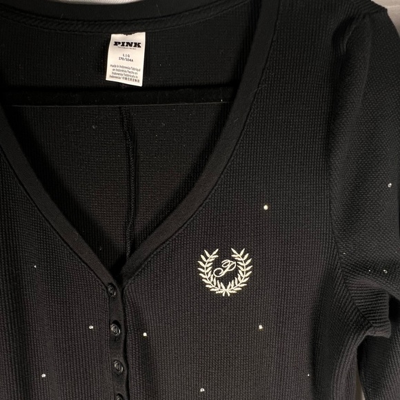 NWOT PINK VICTORIA’S SECRET THERMAL LONG BLING ONESIE SIZE LARGE - Picture 4 of 6